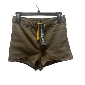 Divided new with tags shorts size 10 super stretch high waisted dark green